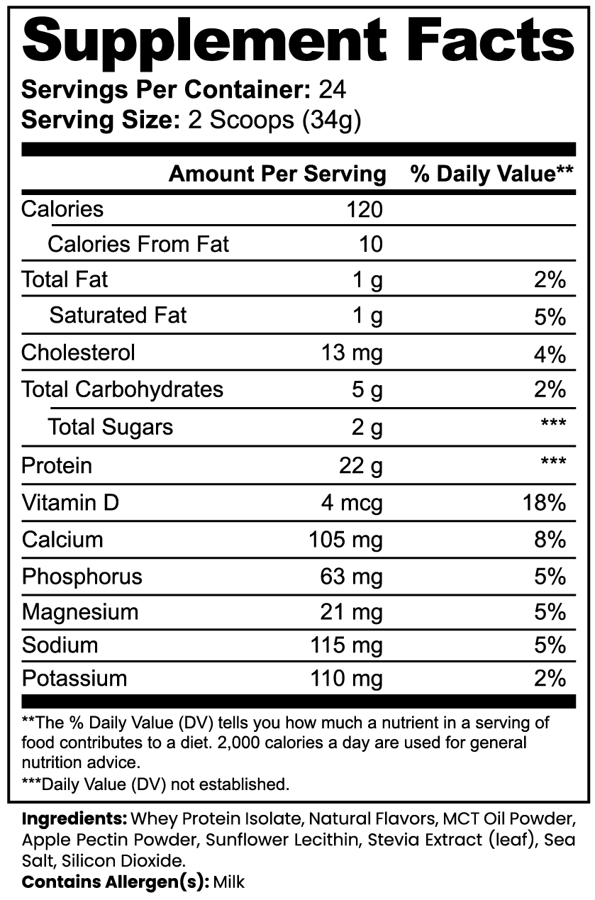 Rebuild — 100% Whey Protein Isolate (Vanilla)