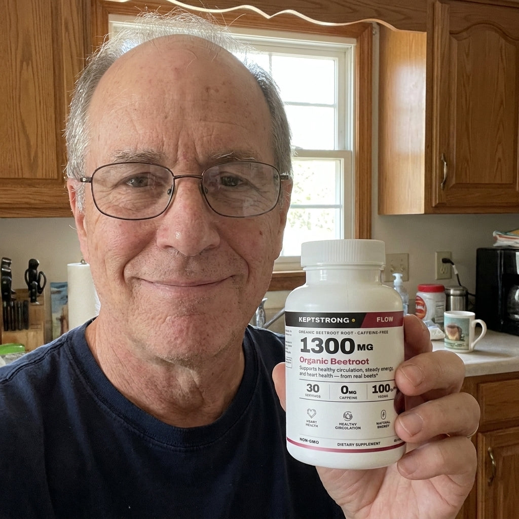 Someone using KeptStrong in everyday life