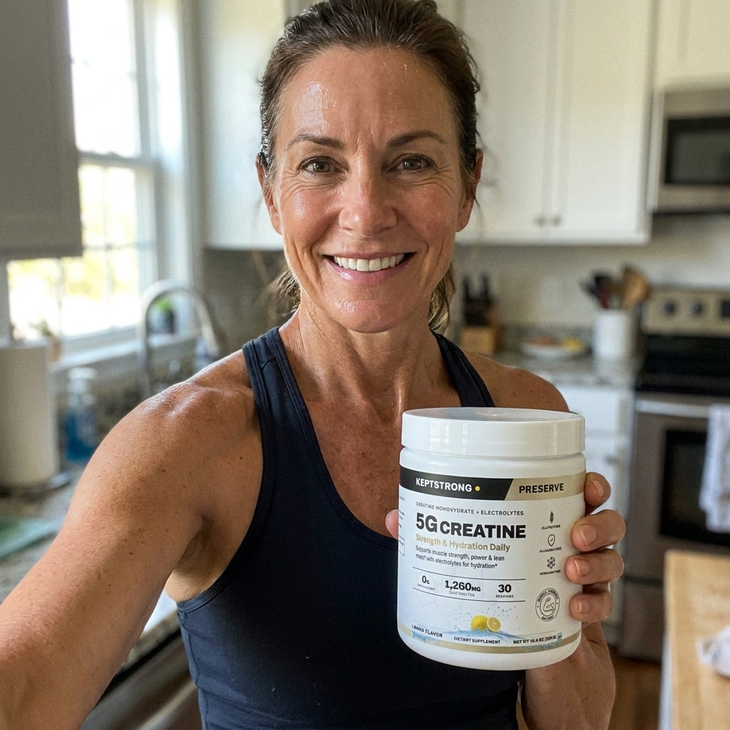 Someone using KeptStrong in everyday life