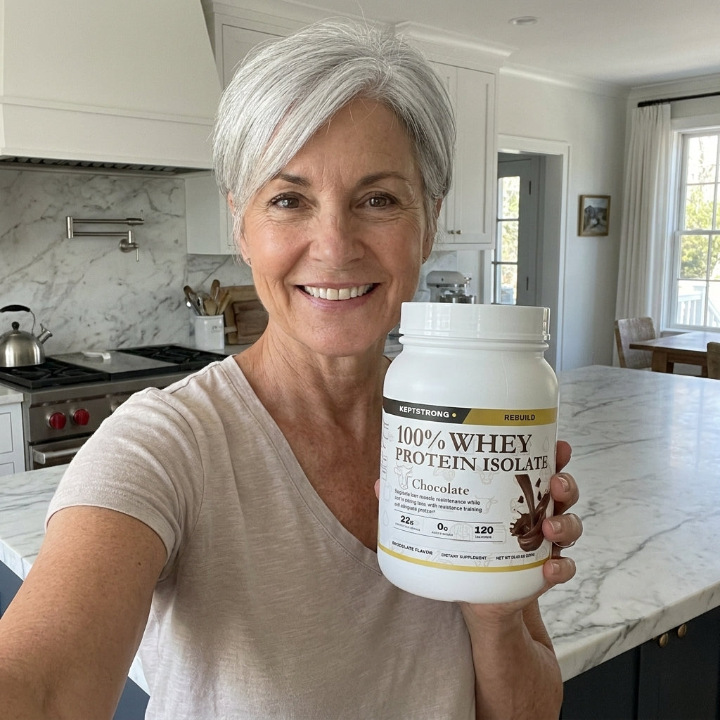 Someone using KeptStrong in everyday life