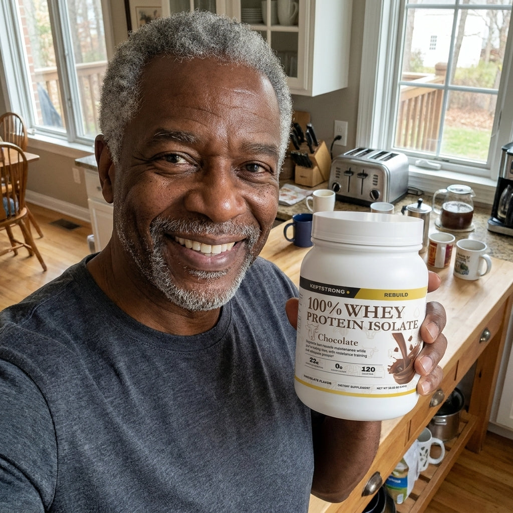 Someone using KeptStrong in everyday life