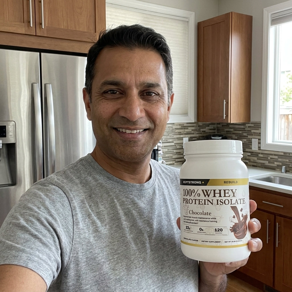 Someone using KeptStrong in everyday life
